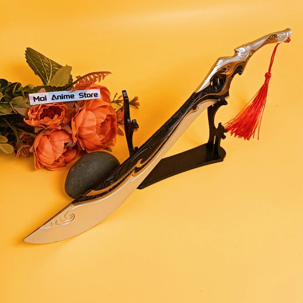 11.6 pouces métal trois royaumes Katana taille réelle japonais Katana Original samouraï sabre Anime épée antique damas épée jouet cadeau