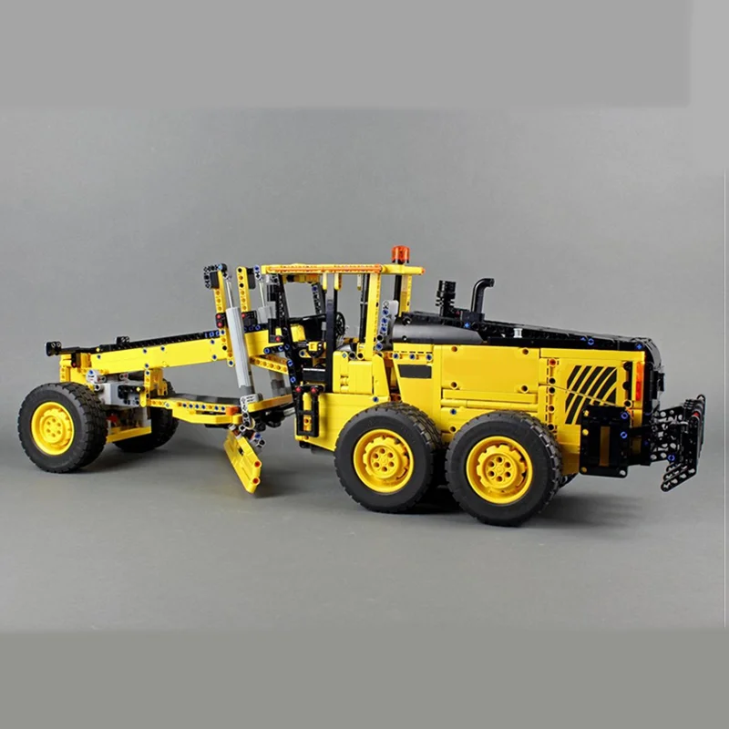 1914pcs MOC 42114 Modified Volvoes G990 Grader Engineering Machinery Simulation Model DIY Building Blocks Gift