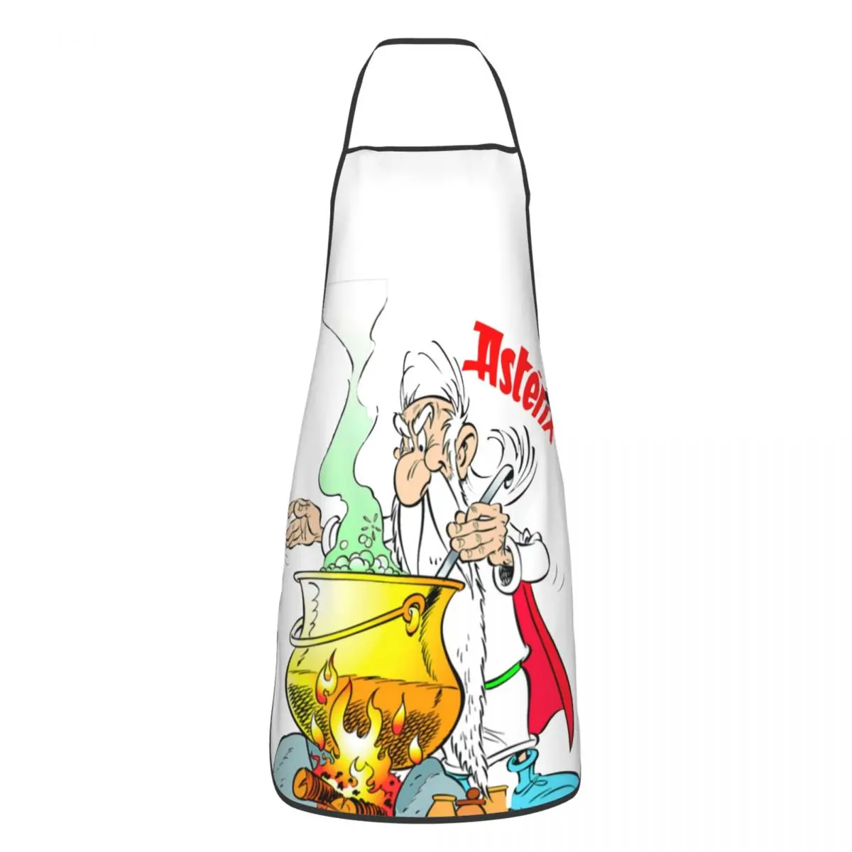 Asterix And Obelix Apron Panoramix Getafix Asterix Comics 52*72cm Kitchen Baking Bib Tablier Gift Pinafores for Chef Barista