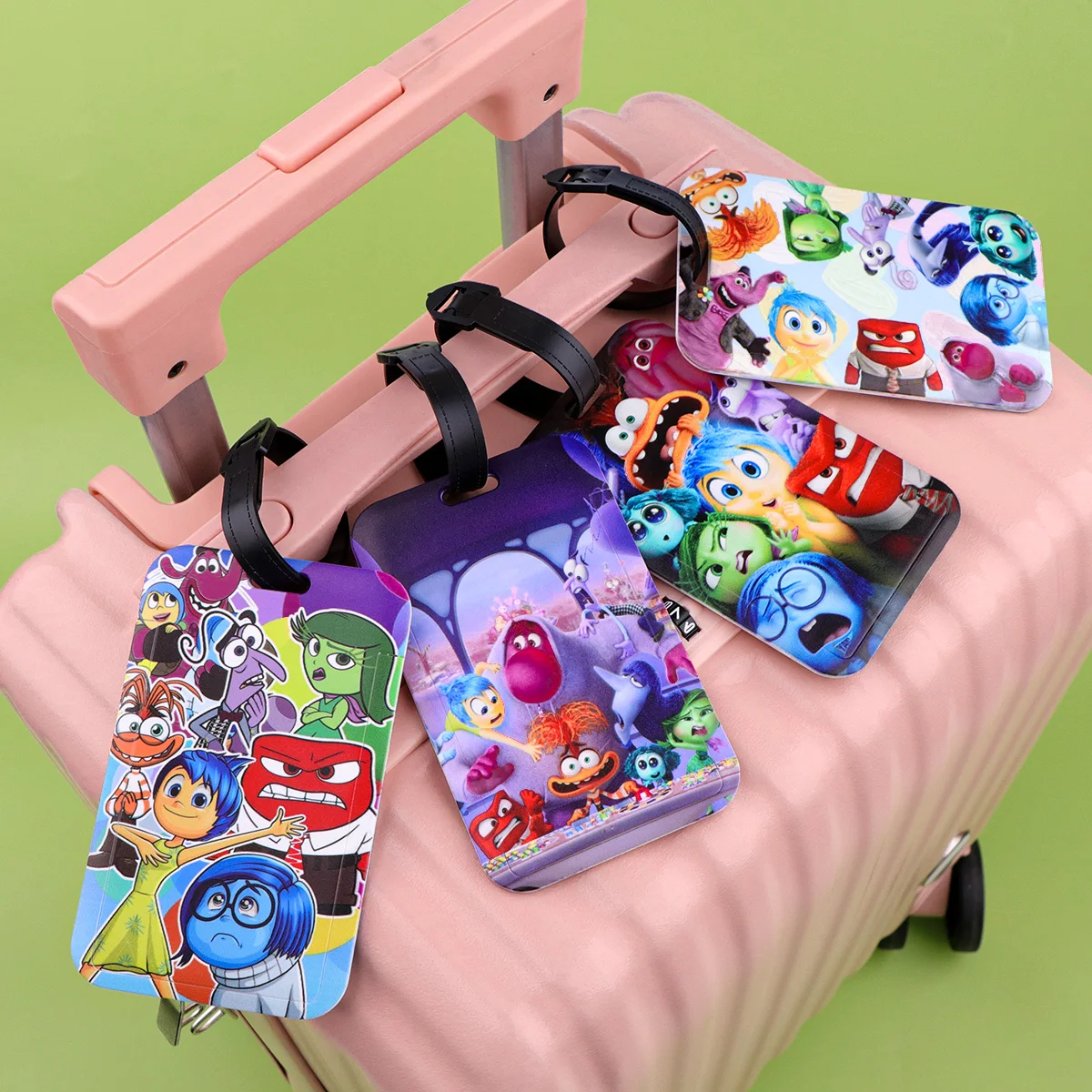 만화 캐릭터 시리즈 수하물 태그 여행 가방 ID 주소 이름 홀더 수하물 태그 여행용 휴대용 수하물 액세서리