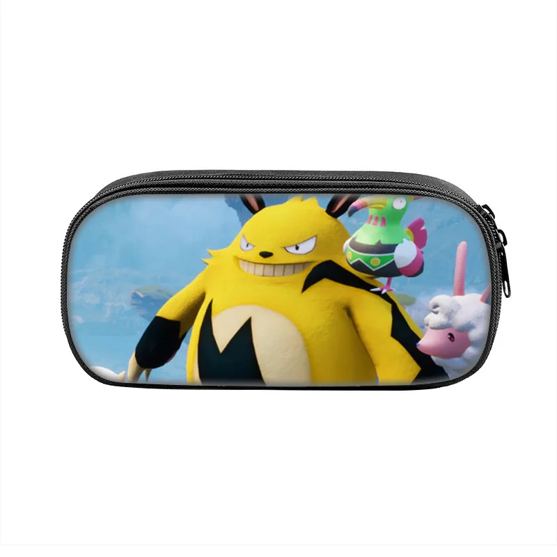 Palworld 만화 애니메이션 펜 상자 가방 학생 대용량 학교 용품 지퍼 연필 케이스