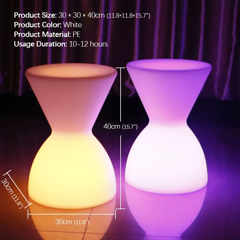 ANITA Modern Led Atmosphere Night Light Creative Luminescence Stool Waterproof Decor Bedroom Restaurant Bar With Remote