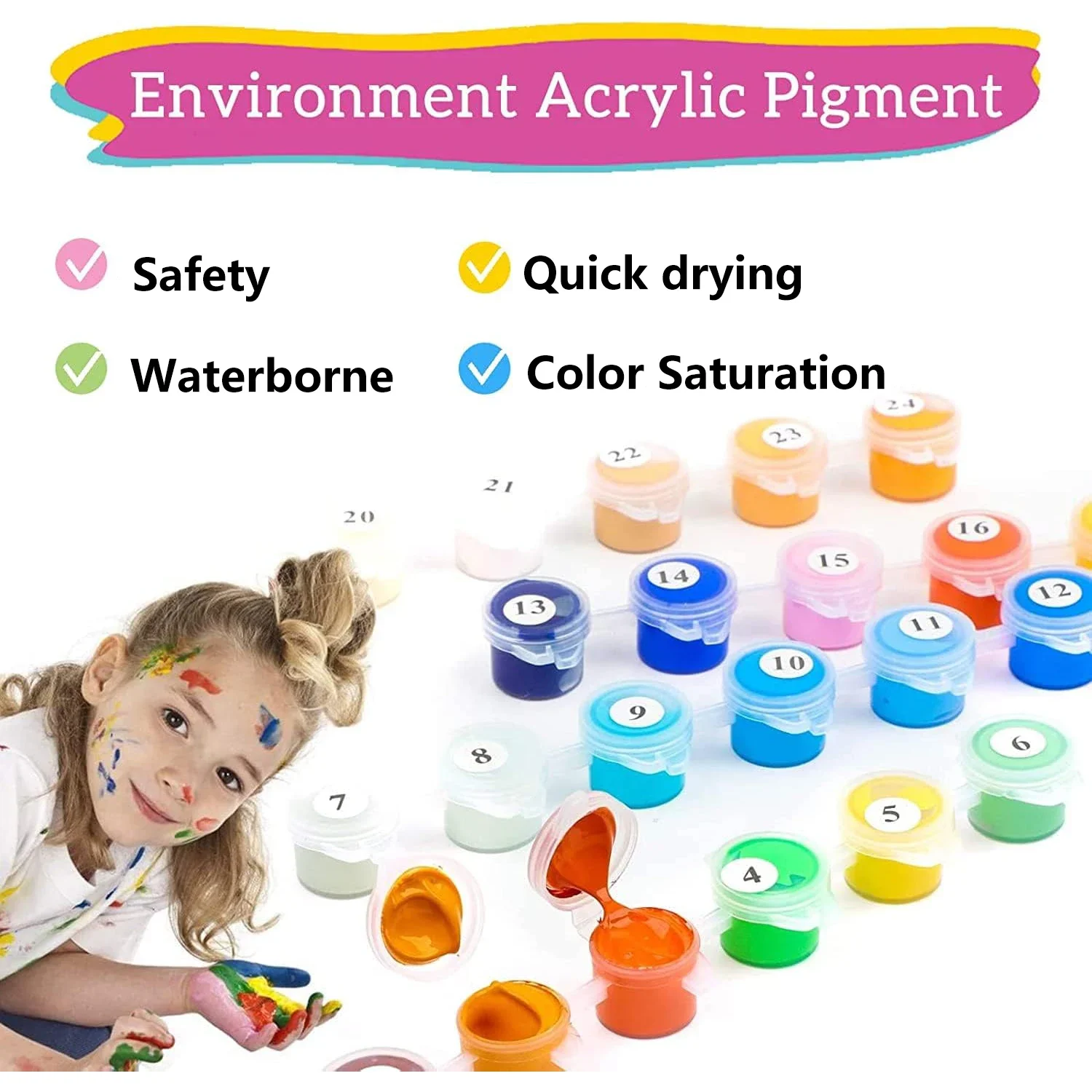 مع طلاء الإطار بالأرقام، مجموعة رسم للأطفال البالغين لتخفيف التوتر والرسم الإبداعي الممتع لديكور المنزل #6