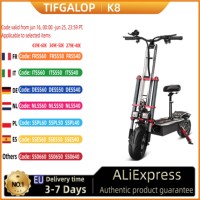 TIFGALOP K8 38Ah 6000W 60V Max Speed 100-110km/h Oil Brake 12 Inch Electric Scooter 250Kg Max Load 100Km Range Tax free