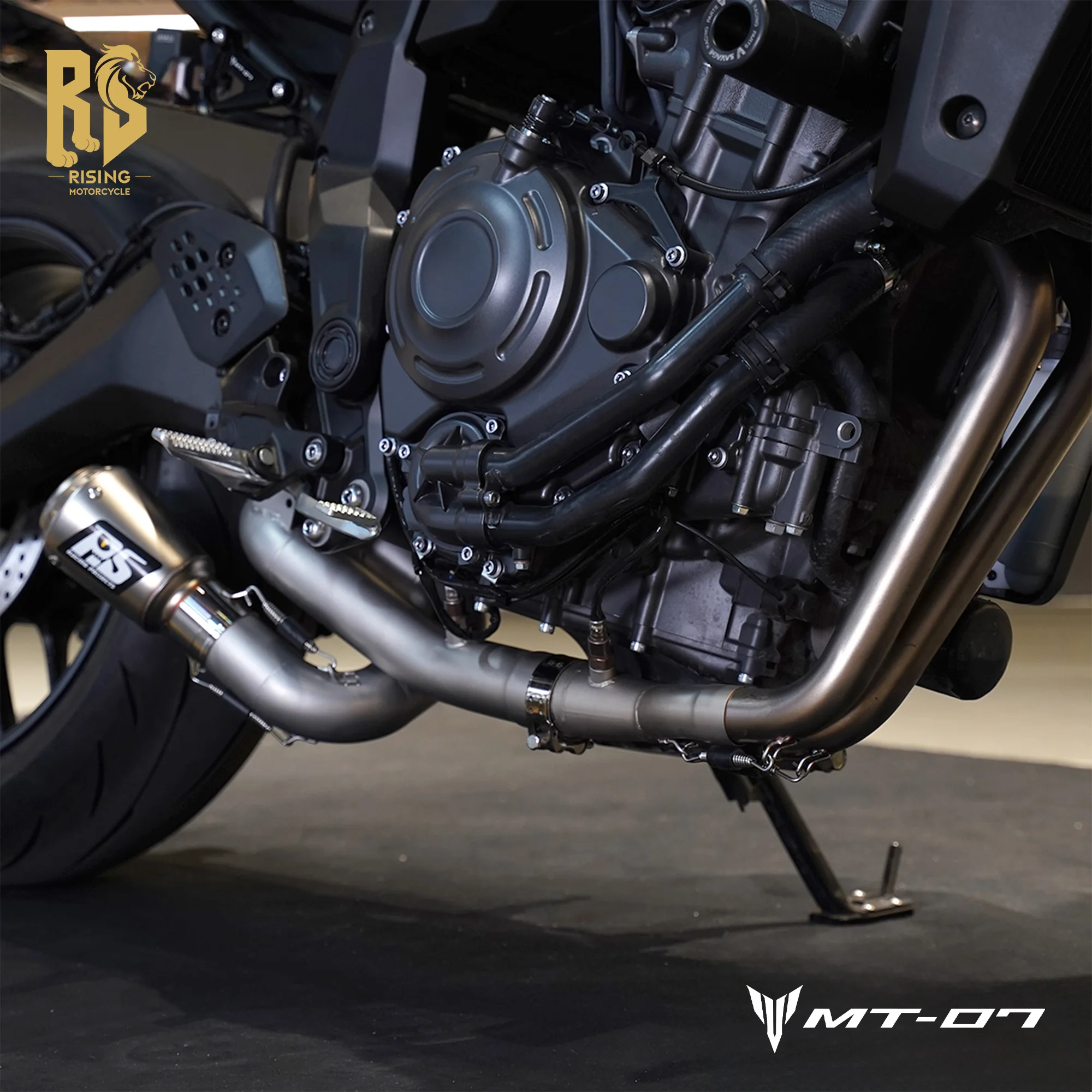 

RS For Yamaha MT-07/FZ-07/XSR700 F01/F02 2014-2026 Exhaust System Stainless Steel Front Link Pipe front connecting pipe set