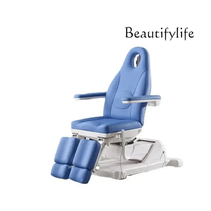 

Electric Beauty Bed Lifting and Foldable Tattoo Chair Rotatable Split Leg Multifunctional Adjustable Chair