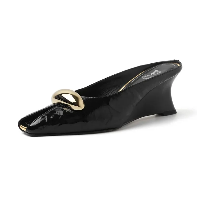 Sandales à Talons Ouverts Argentés 2024 de 6.5cm pour Femme, Pantoufles à la Mode, Idéal pour Banquet et ix, Style miles Urbaine, 33-40