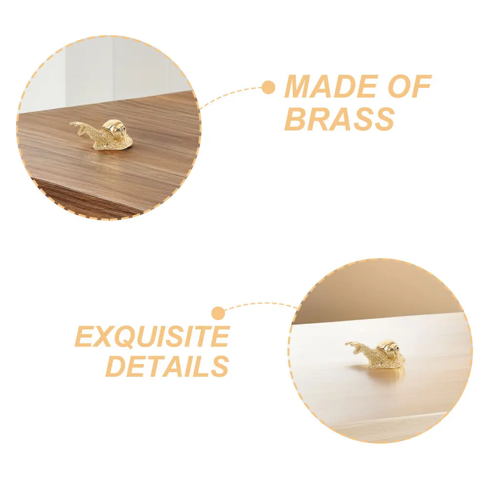 2 шт. элегантные латунные ручки для шкафа в форме улитки, декоративные ручки для кухни, спальни, мебельные аксессуары, ручки для шкафа