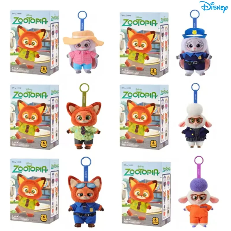 جديد ديزني Zootopia سلسلة صندوق أعمى جودي نيك الفينيل أفخم شخصية كرتونية قلادة ألعاب عصرية صندوق هدية عيد الميلاد! !