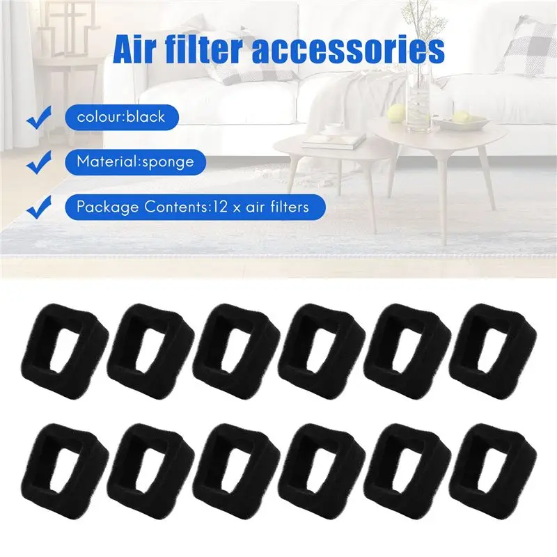 [NEWA08R】 12Pcs String Trimmer Air Filter Kit For Kawasaki TH23D TH26D TH23 TH26 TJ27 Trimmer Engine Replacement Parts For 11010