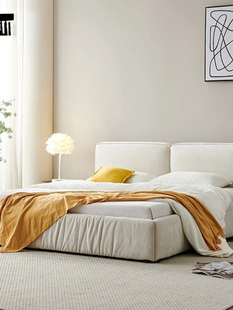 

Cama de cuero suave minimalista Moderna, камаль с рубашкой без рукавов, главный общежитие, ligera