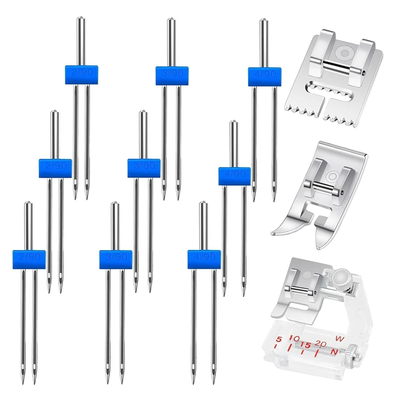 BEAU-Double Needle With Presser Foot Different Presser Feet Suitable For Universal Household Sewing Machines