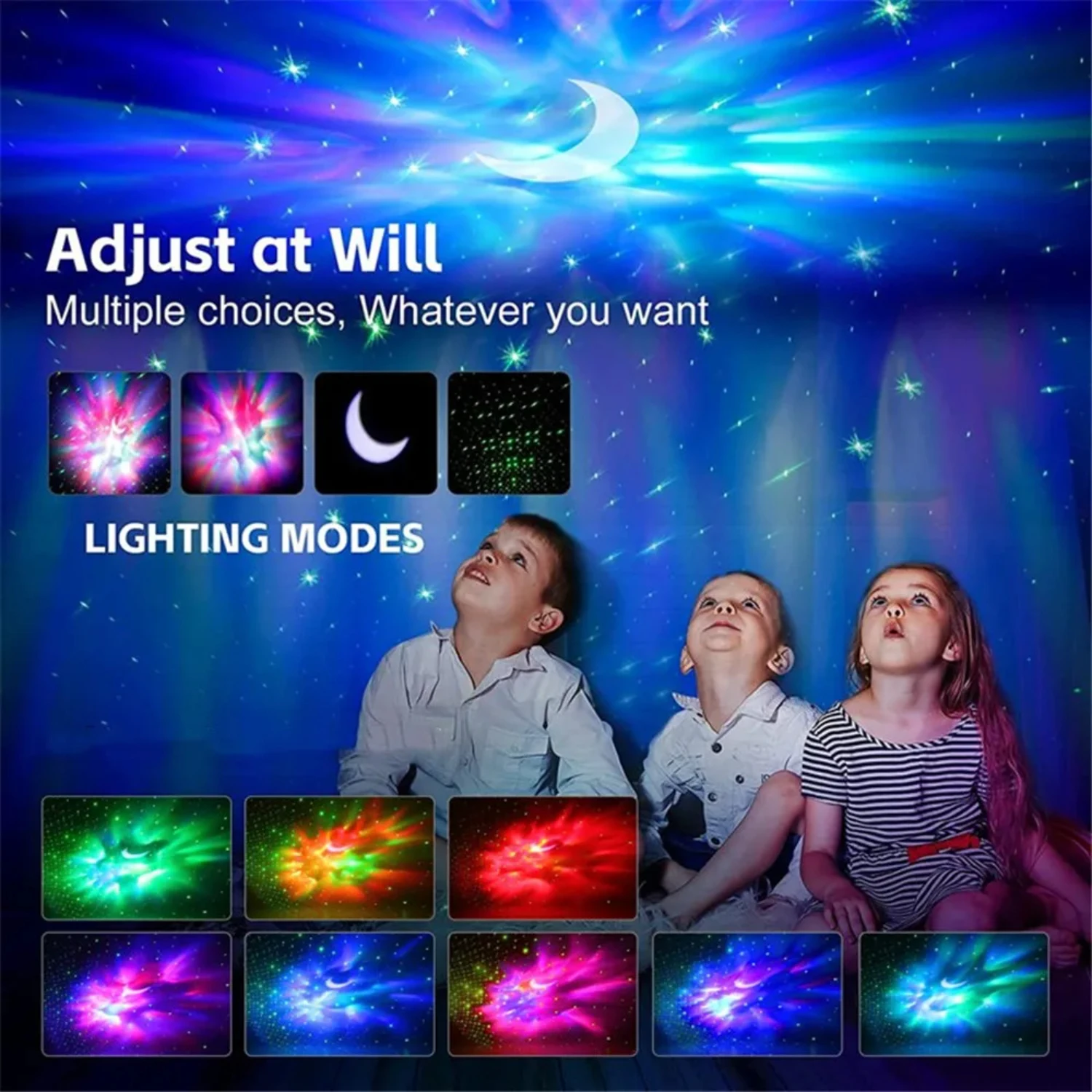 New Star Astronaut Projection Light Starry Sky Projection Light camera da letto Night Light telecomando Rocket Nebula Projection L