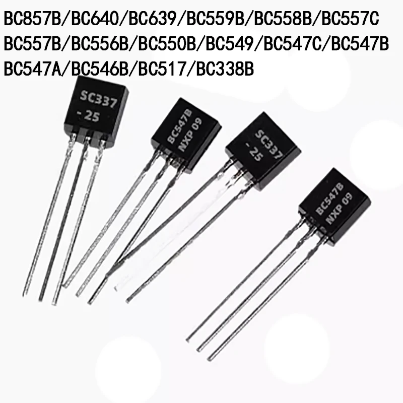 

(50PCS) TO92 triode BC857B/BC640//BC639/BC559B/BC558B/BC557C/BC557B/BC556B/BC550B/BC549/BC547C/BC547B/BC54 7A/BC546B/BC5/BC338BN