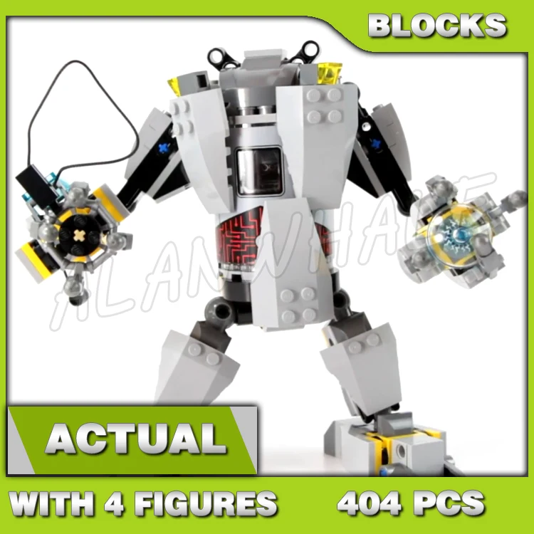 

404pcs Shinobi Turtle Robot Rampage Massive Mech Suit Capture Claw Go-kart Glider 10209 Building Block Toy Compatible With Model