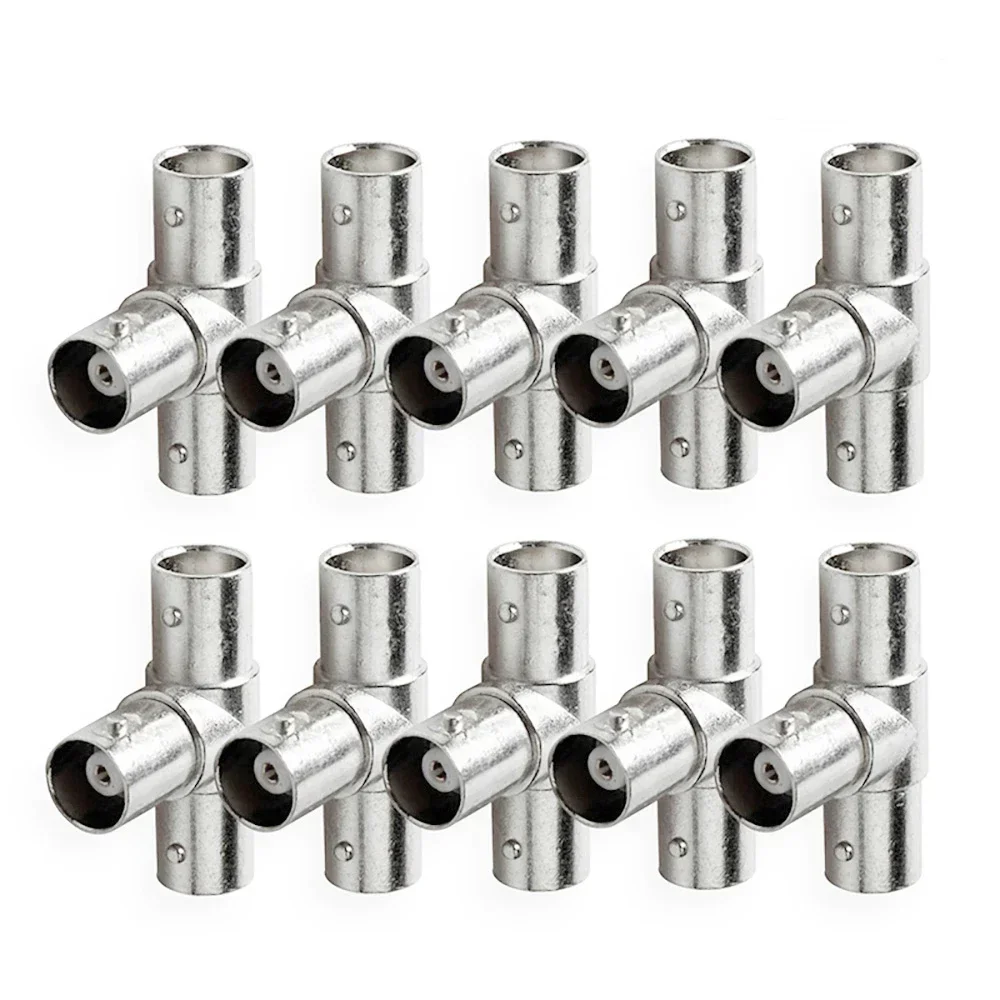 2pcs/5pcs/10pcs Right Angle tee three male connector for CCTV system BNC Connector security system