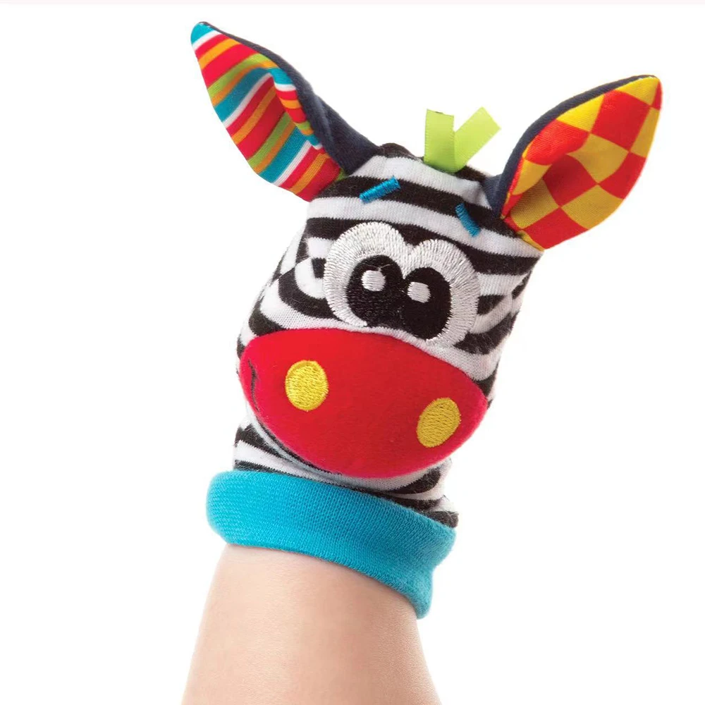 Angku Baby rasselt Spielzeug für 0-12 Monate weiche Baby Handgelenk Rassel Fuß socken Set für ein Jahr alte Handgelenk Rassel Socken Kleinkind Geschenke