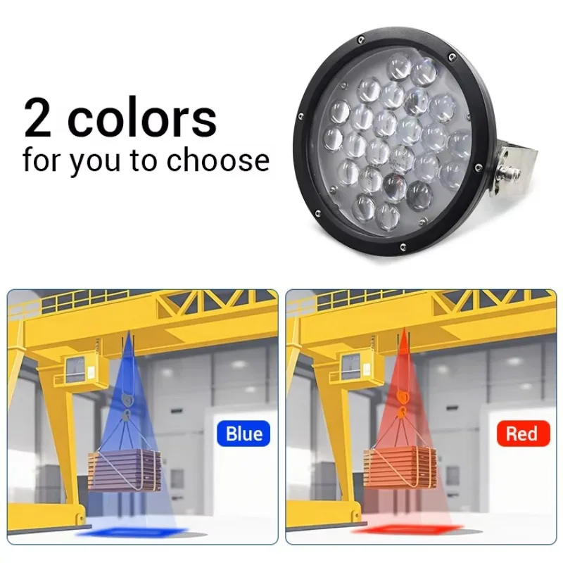 Luz de segurança para armazém no local de trabalho Toptree 9 polegadas 7 polegadas LED guindaste e luzes de segurança para caminhão elevador