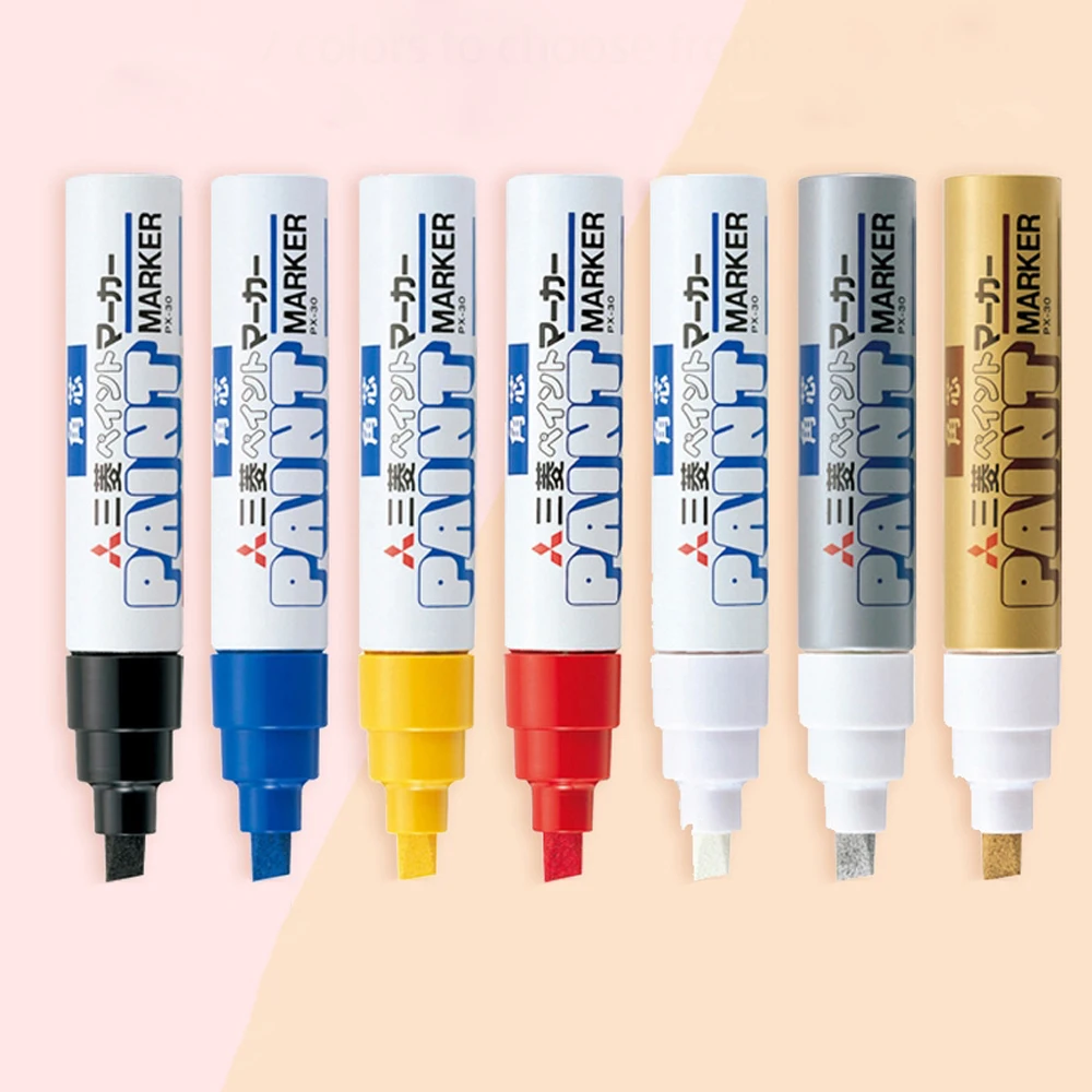 

Маркер Uni PX-30, толстый кончик с высоким покрытием, водонепроницаемый для изготовления моделей, пластик, металл, стекло и керамика