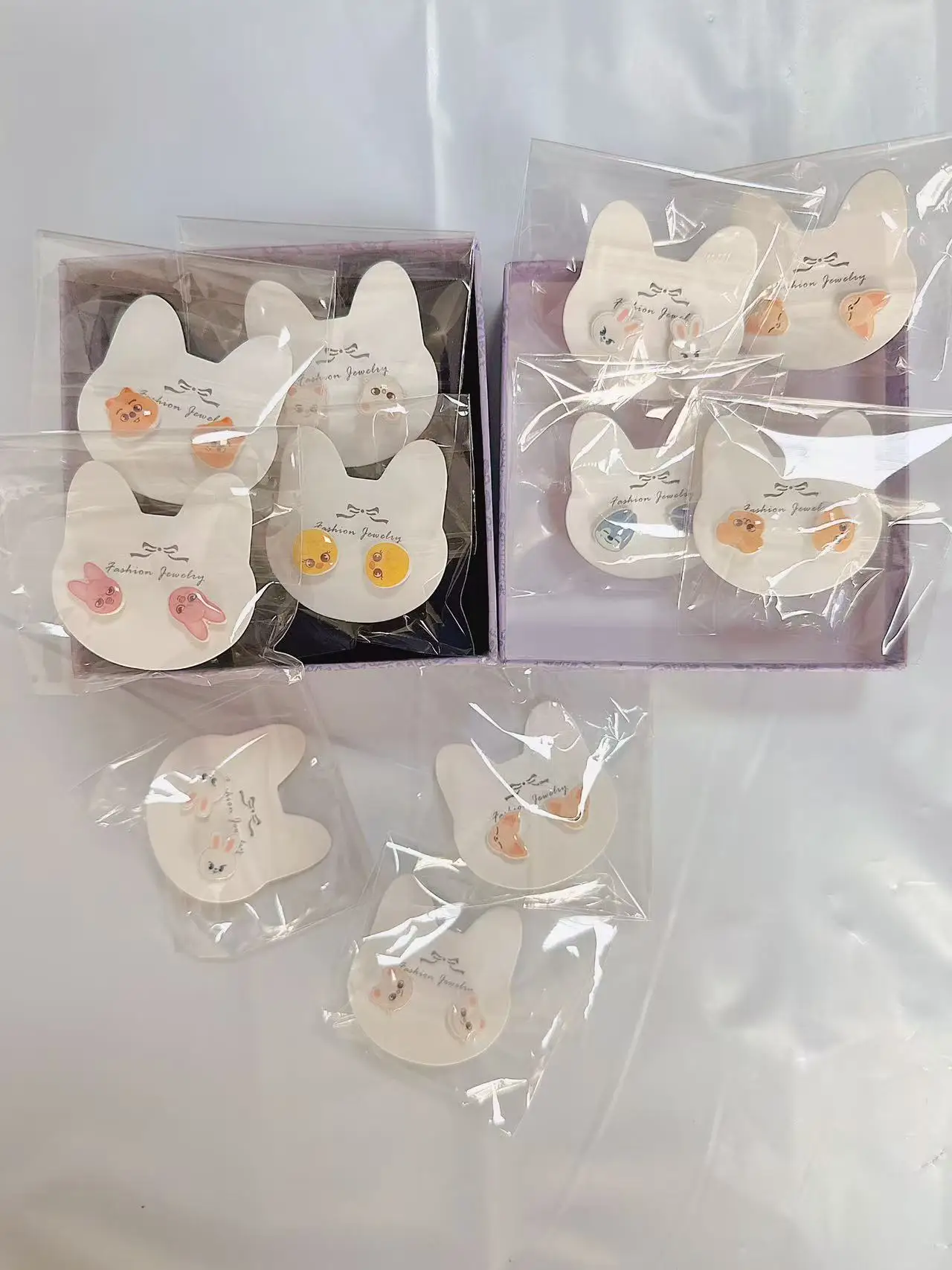Pendientes de Plata 925 con Diseño de Dibujos Animados de Stray Kids SKZOO, Joyería Hipoalergénica para Orejas, Colección Creativa Kpop