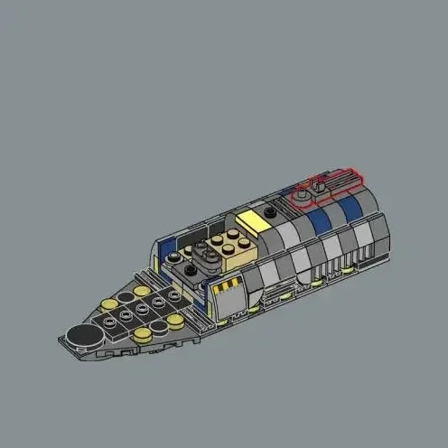 MOC Star Invisible Hand Spaceship Building Blocks Sets Compatible with Legoed Particles Suitable for Birthday Gifts - view 4