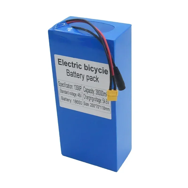 100%New Original 48V 38ah 13s6p Lithium Battery Pack 48v 38000mAh 2000W Citycoco Motorized Scooter Batteries Built in 50A BMS