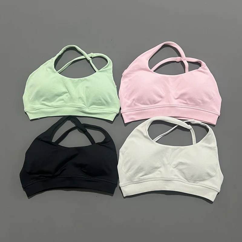 

Impact Brassiere Bra Women High Support Strappy Sports Bra Seamless High Stretch Yoga Gym Running Training Breathable Tops