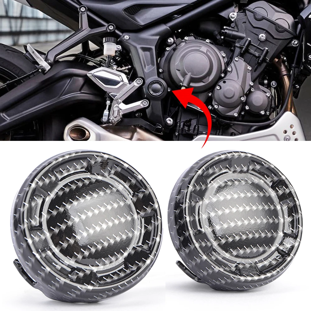 2 Stück Rahmenlochabdeckkappen für Triumph Trident 660 Trident660 2022 2023 2024 2025 Motorrad-Rahmenkappen-Dekoration