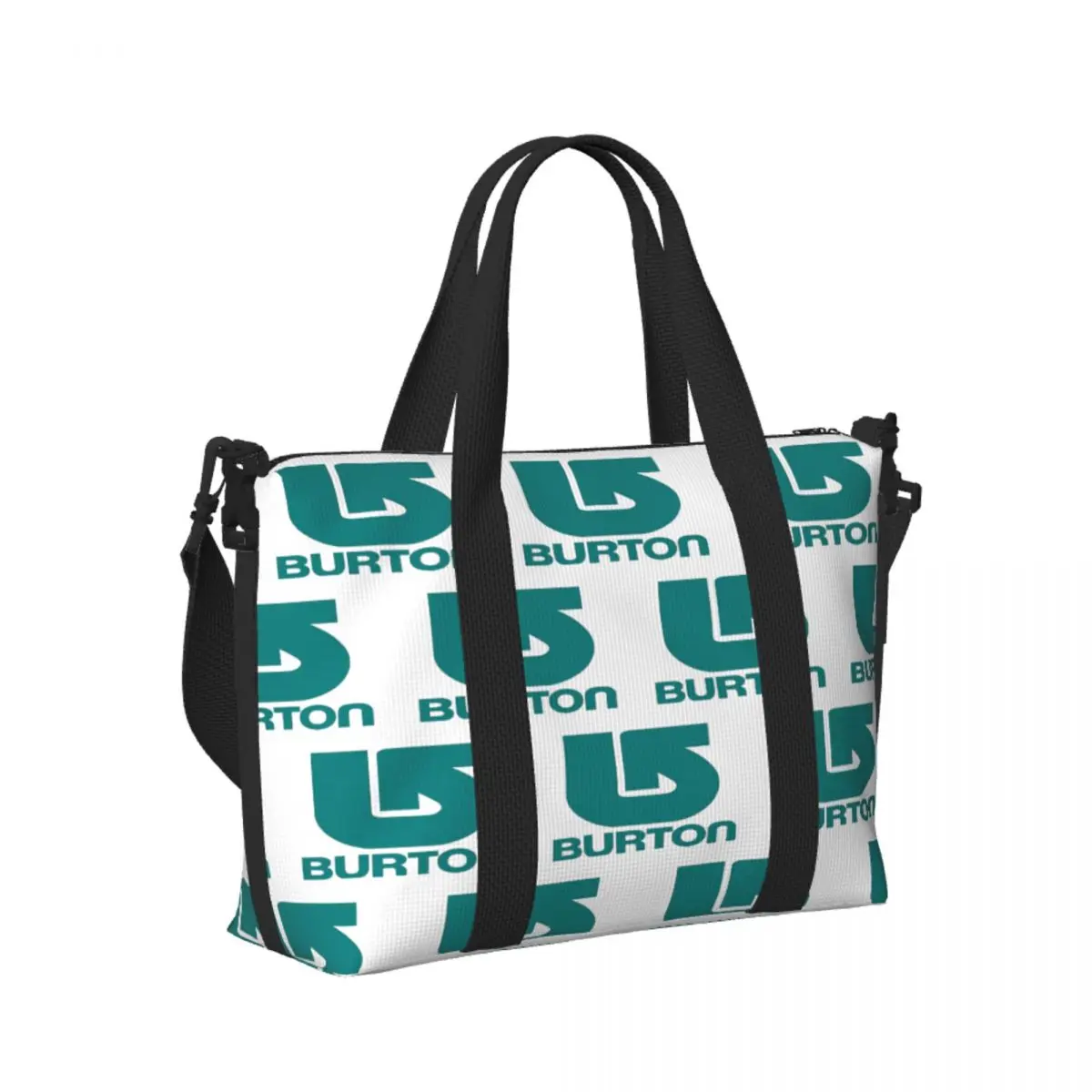 

Пользовательские Burton Snowboard Спортивная пляжная дорожная сумка Большая вместительная сумка-тоут для спортзала Спортивная женская дорожная сумка для покупок