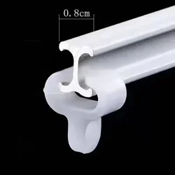 10pcs T-shaped Track Buckle Bead Curtain Track Hook Aluminum Alloy Door  Code I-shaped Track Wheel