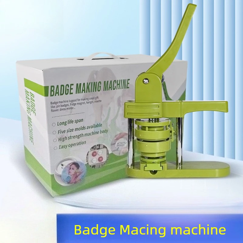 

Rotary Badge Making Machine DIY Tinplate Button Pin Maker Kit for Handmade Art Craft Souvenir Badge Maker Machine