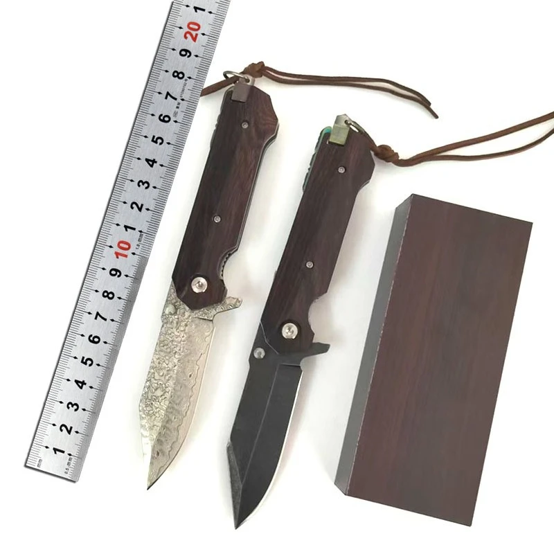 

High Hardness Pocket Outdoor Camping Folding Knife Damascus Steel Blade Hunting Knives Survival Tactical Utility Fruit EDC Tools