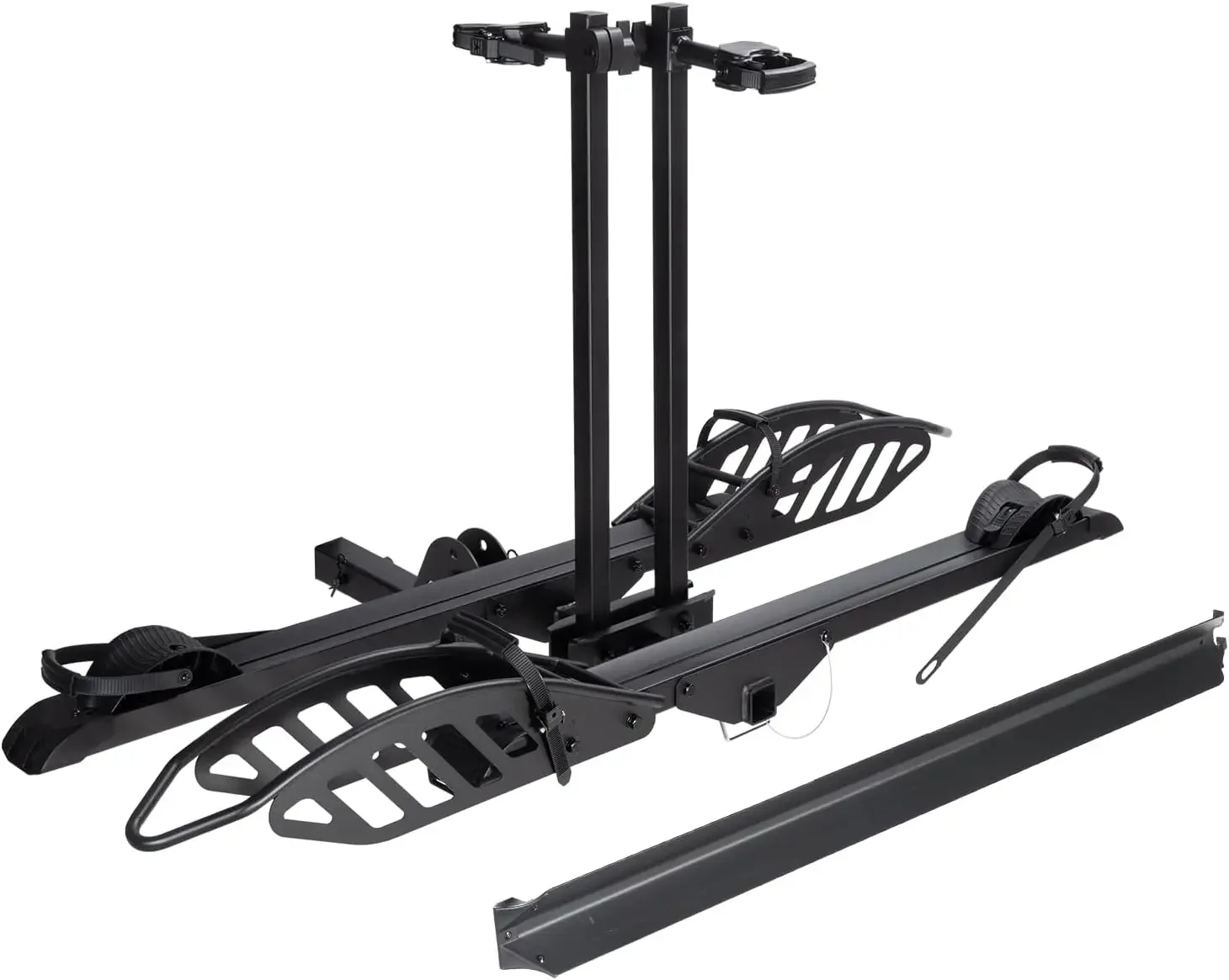 Hitch 2-Bike Rack with Ramp Mate R, 200 lbs Capacity E-Bike Carrier for Cars Trucks Minivans RV, Trailer Platform