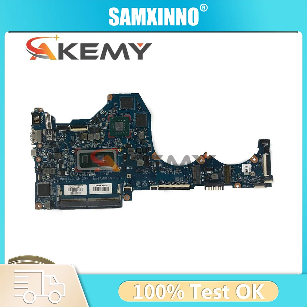 

For HP 14-CE Laptop Mainboard DAG7AMB38C0 CPU I5-8265U N17S-G2-A1 MX250 100% Tested OK Pavilion