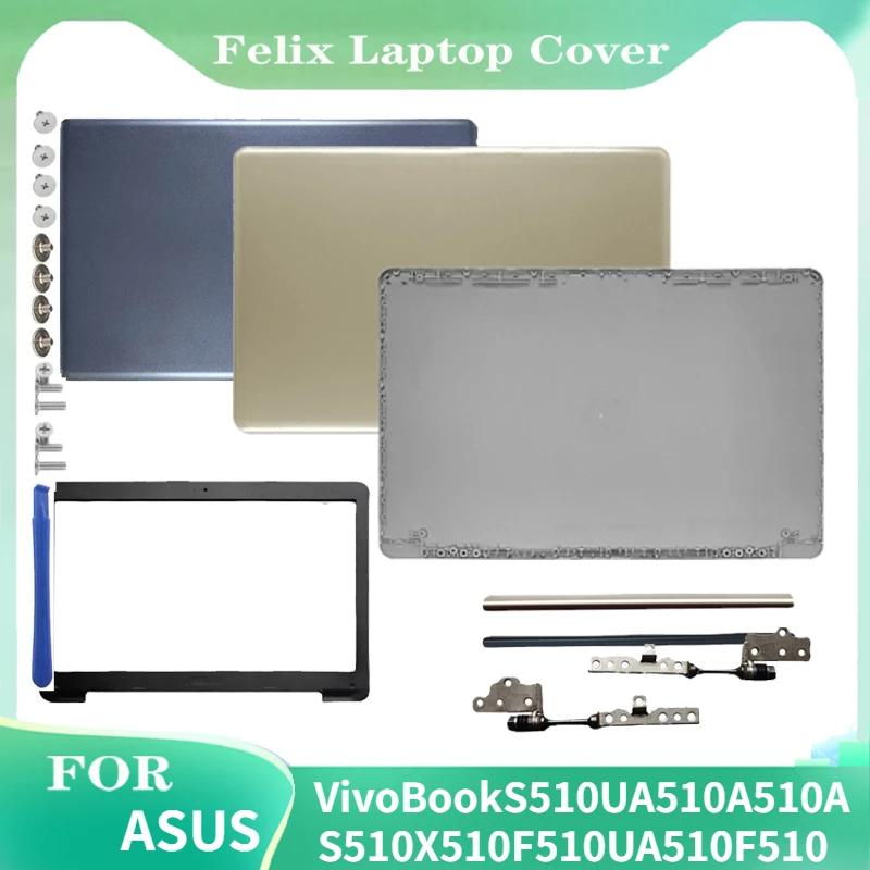 

New For ASUS VivoBook S510U A510 A510U X510UA S510 X510 F510U A510 F510 Laptop LCD Back Cover/Front Bezel/Hinges Plastic