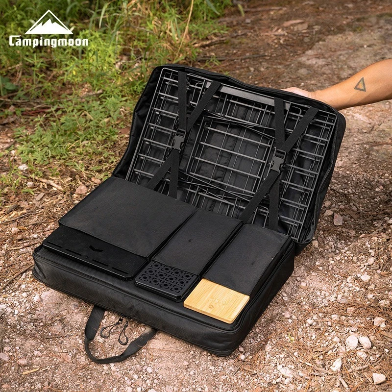 

Сумка-контейнер CAMPINGMOON BK-55 для кемпинга, большая вместительная сумка для хранения оборудования IGT, двухслойная многофункциональная сумка для упаковки