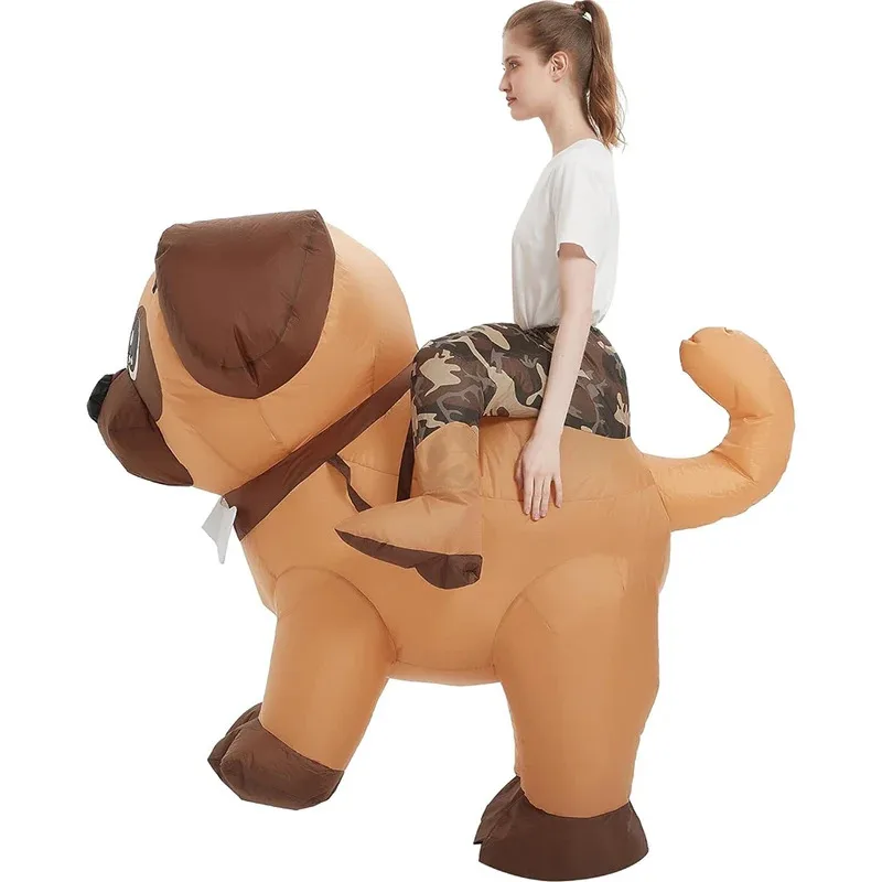 Sky01 تفجير أزياء الحفلات، زي قابل للنفخ للبالغين، زي الكلب القابل للنفخ، أزياء الهالوين للرجال والنساءSd01$