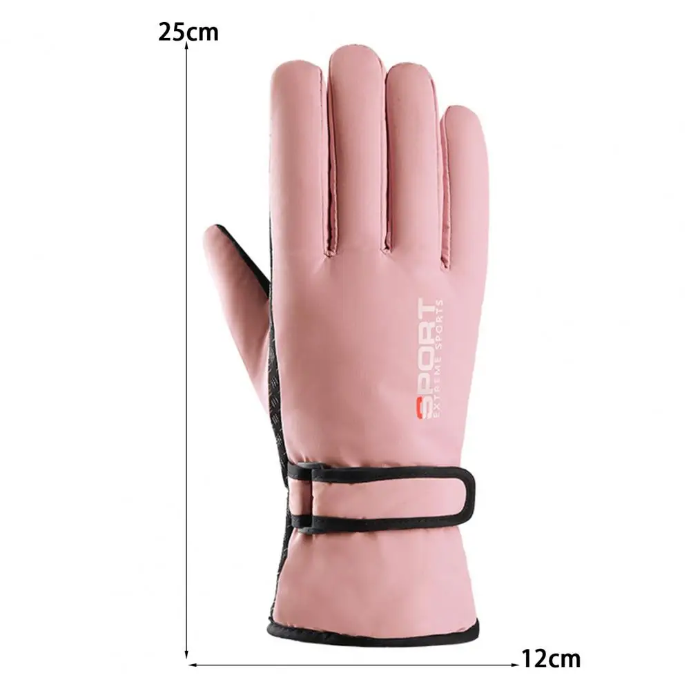 Anti-slip Snow Gloves Water-repellent Fabric Gloves Winter Ski Gloves for Men Women Windproof for Weather for Snowboarding