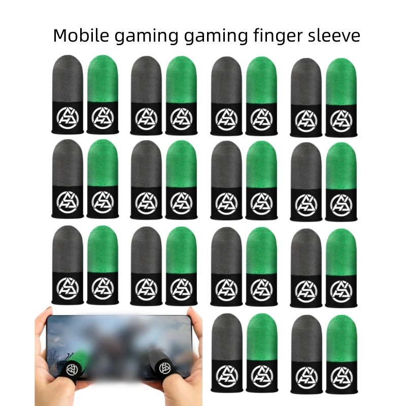 5/3/1 Pcs Ice Silk Silver Double Game Finger Cots Silver Fiber Conductive Mobile Game E-sports Game Finger Cots Game Accessories