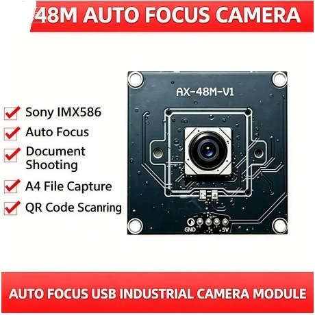 48MP IMX586 USB Auto Focus Camera Module 8000*6000 High Resolution Industrial No Distortion Lens for Face Recognition Doc