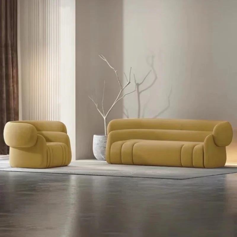 

Designer Modern Luxury Sofa Chaise 3 Seater Plush Lazzy Sofa Daybed Nordic Human Muebles Para Salas Modernos Home Furniture