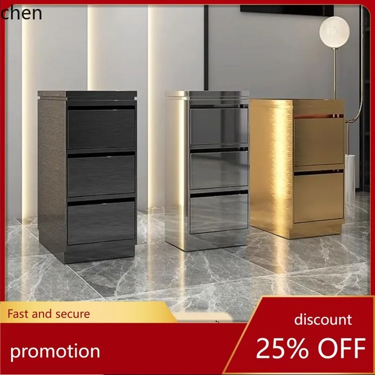 

HXL Barber Shop Tool Cabinet Stainless Steel Cabinet Salon Special Tool Storage Cabinet with Drawers