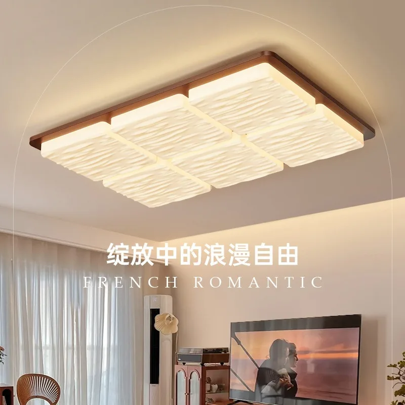 

Medieval Living Room Light 2025 New Simple Modern Atmospheric Main Lamp French Cream Bedroom Ceiling Lamp