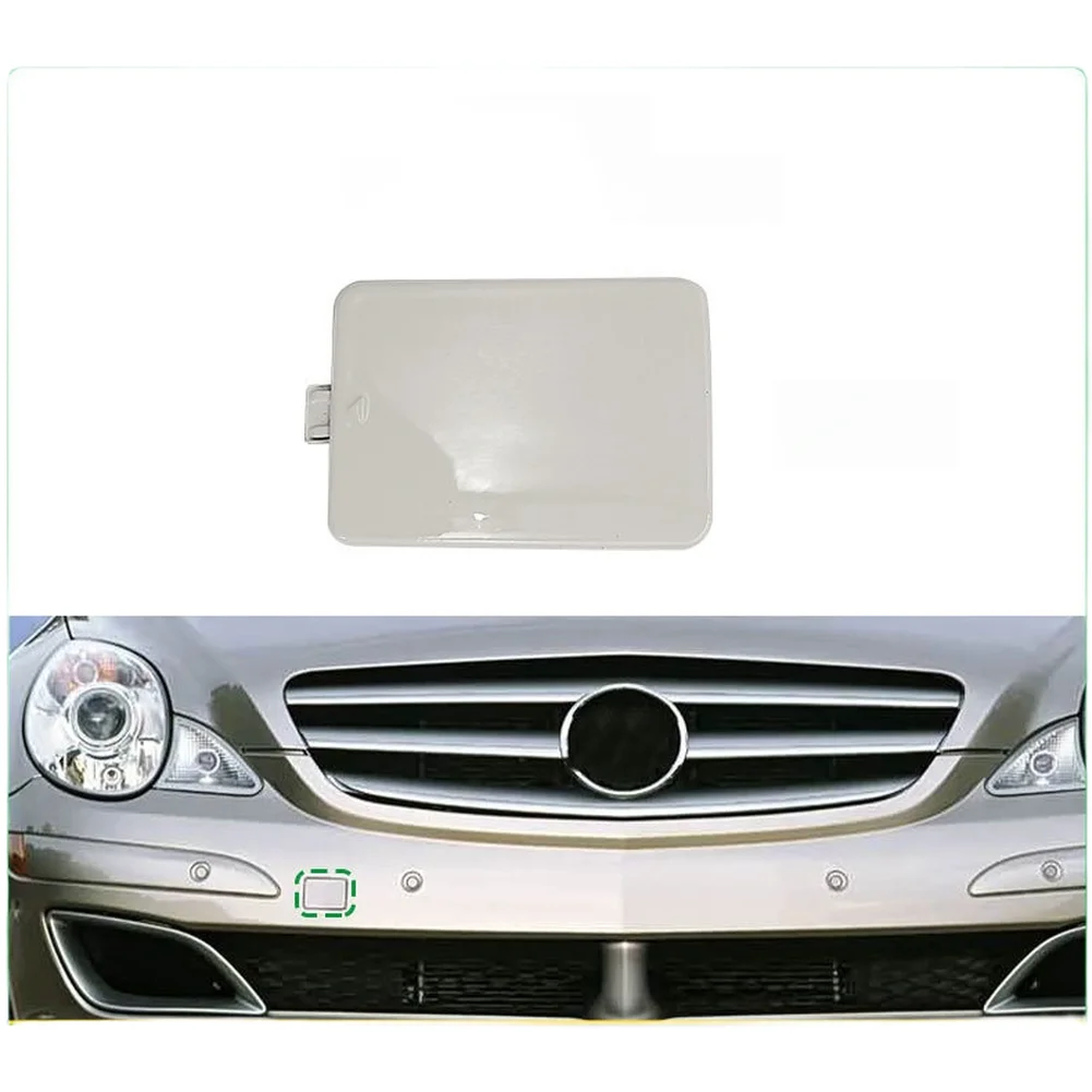For Mercedes W251 2006-2009 Front Bumper Tow for hitch Cover 2518850023 Plastic Trim Cap Black White or Silver 6.9x4.6cm