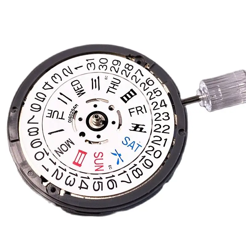 NH36-mecanismo automático para reparación de reloj, dispositivo mecánico con calendario doble de tres puntos para Skx007 MOD, 3 a 3,8, Nh36a