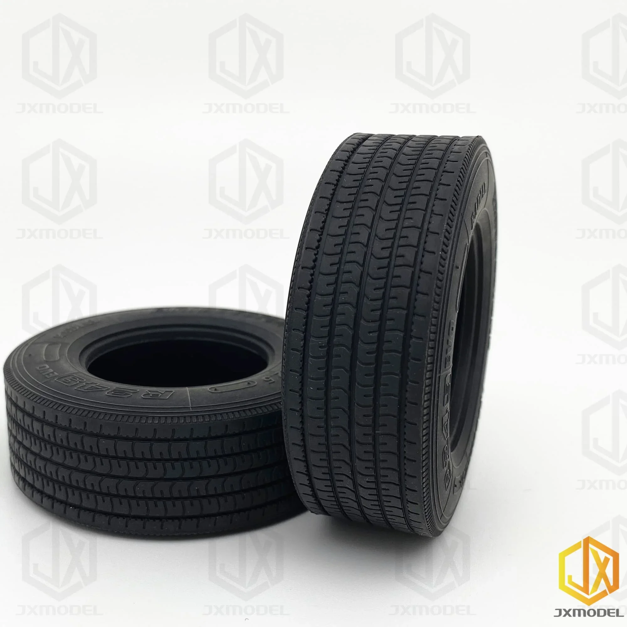 2pcs Tire Upgrade For 1/14 Tamiya RC Truck Trailer Tipper For Scania for MAN for Benz Actros Volvo Car Diy Parts