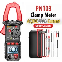 ANENG PN103 Clamp Digital Meter Multimeter 600A AC Current AC/DC Voltage Tester 6000 Counts Hz Capacitance NCV Ohm Diode Testers