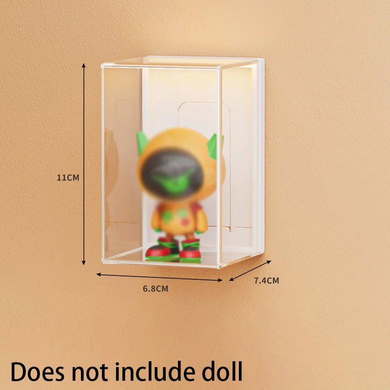 Wall-Mounted Blind Box Storage Display Stand For Popmart Dolls Figures Storage,Transparent Box Acrylic Dust-Proof Cabinet