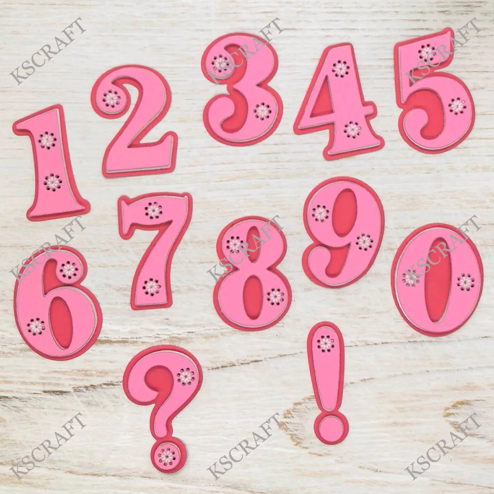 Imagen 4: Troqueles de Corte de Doble Capa con Letras y Números KSCRAFT, Plantillas para Manualidades, Decoración, Repujado, Tarjetas de Papel DIY
