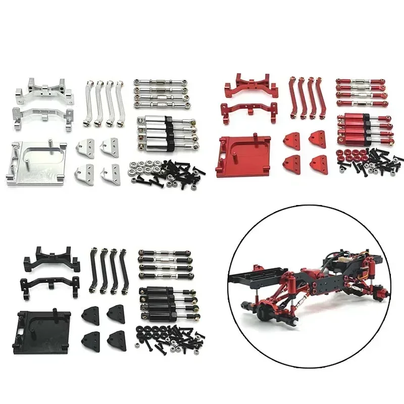 

1/12 New MN99S remote control car spare parts, metal upgrade, tie rod, shock absorber, kit bag